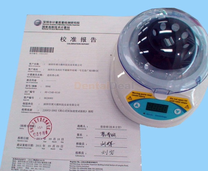 Mini Laboratory Centrifuge Centrifugal Separator Machine 4000RPM